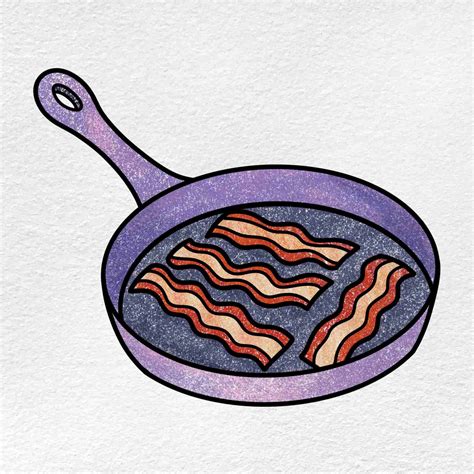 Bacon Drawing - HelloArtsy