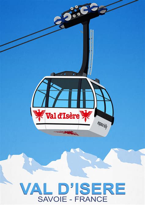 Val D'Isere Ski Resort Poster on Behance