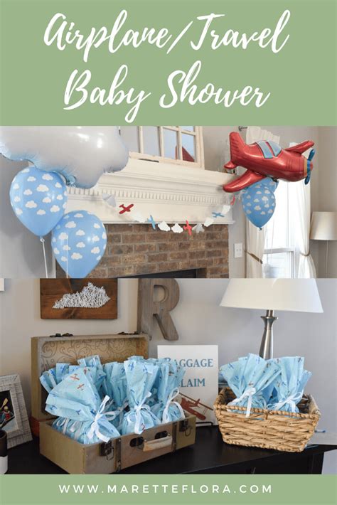 Adorable Aviation/Travel Theme Baby Shower - Floradise