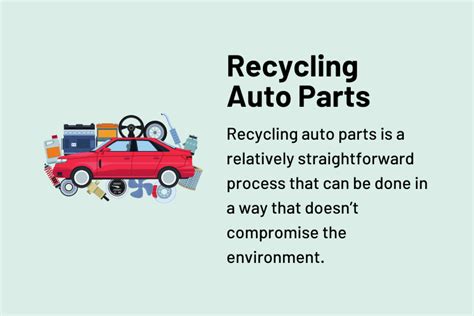 How to Recycle Auto Parts