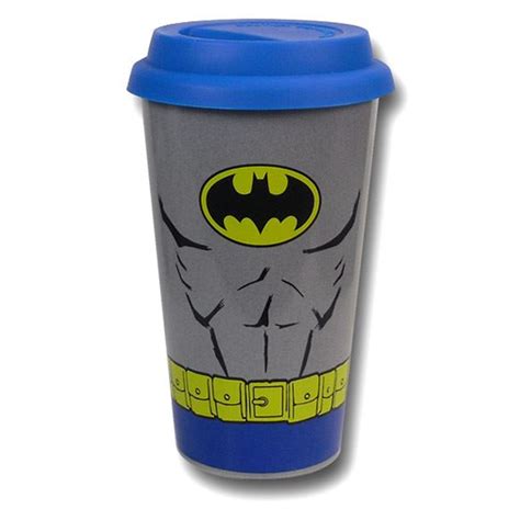 Batman Costume Ceramic Travel Mug