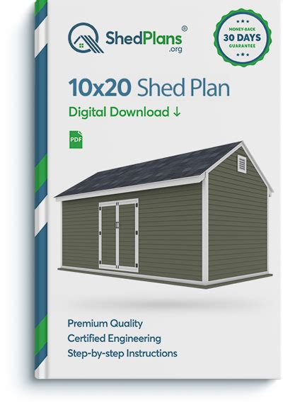 10x20 Storage Shed Plan - Shedplans.org