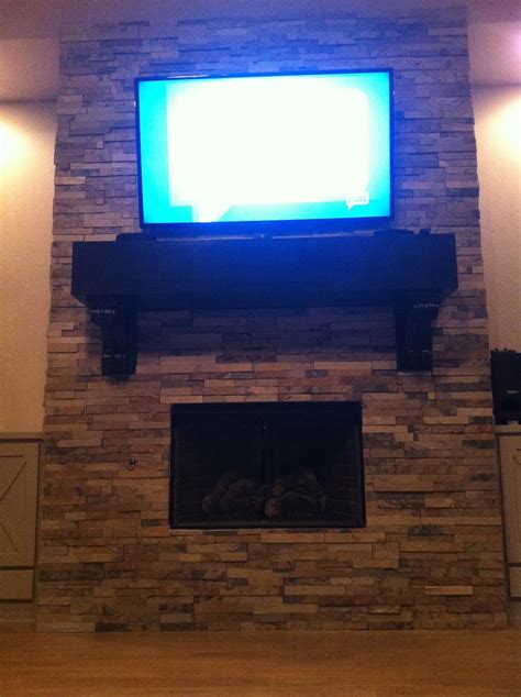 made: How to Mount a Flat Screen TV on a STONE fireplace {diy}