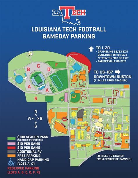 Louisiana Tech University Campus Map