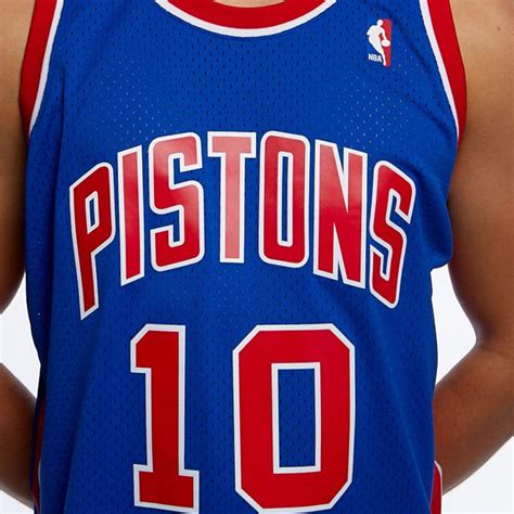 Mitchell & Ness Detroit Pistons #10 Dennis Rodman blue/red Swingman ...