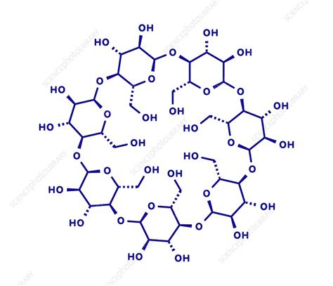 Beta-cyclodextrin molecule, illustration - Stock Image - F030/5002 ...