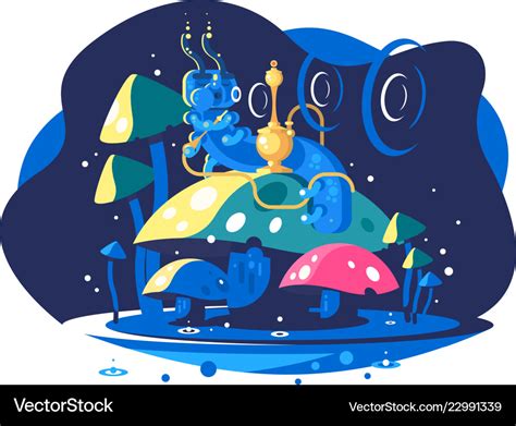 Absolem from alice adventures in wonderland Vector Image