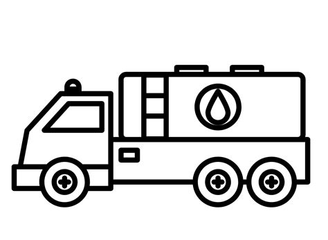 Tanker Truck Coloring Pages to Print - Free Printable Coloring Pages