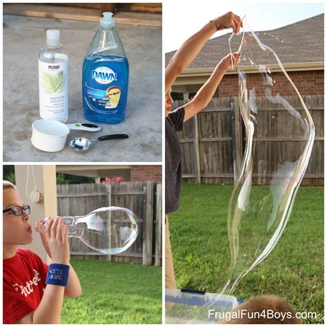 How to make giant bubbles and awesome bubble wands frugal fun for boys ...