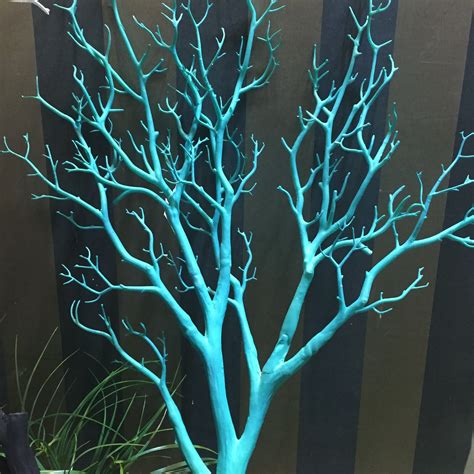 Artificial Peacock Coral Tree Branches Plastic Artificial Flowers for ...