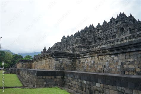 Borobudur temple with beautiful architecture Stock Photo | Adobe Stock