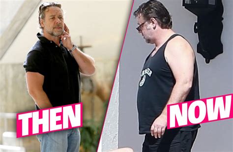 Pudgy Russell Crowe Reveals Massive Weight Gain While Vacationing In Mexico