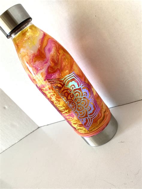 Tie Dye Swirl Water Bottle with or without decal Custom | Etsy