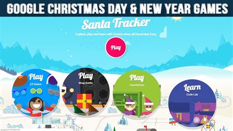 Google Christmas day and Happy New Year Games || Google Latest Games ...