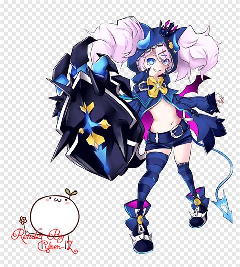 Elsword Chiliarch Desktop, purple, fictional Character png | PNGEgg