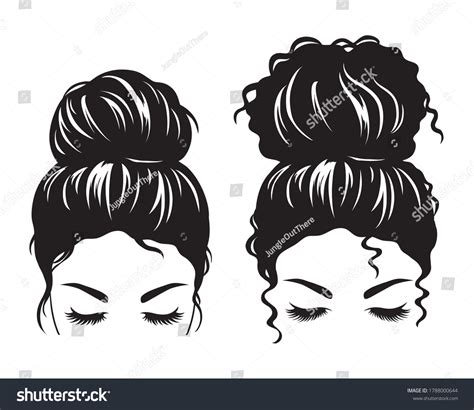 2,731 Hair bun silhouette Images, Stock Photos & Vectors | Shutterstock