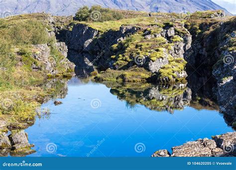 Silfra Fissure In Thingvellir National Park, Iceland Stock Image ...