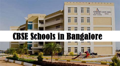 CBSE Schools in Bangalore 2024 (Complete List)