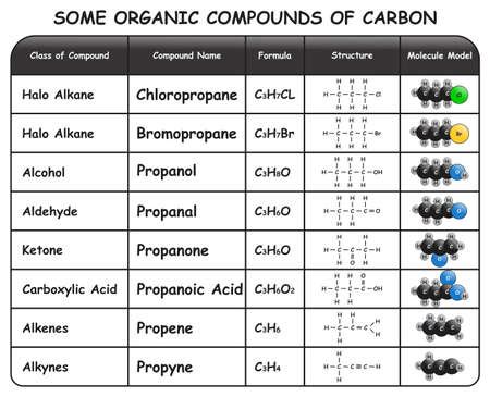 Vector of Some Organic Compounds of - ID:179560225 - Royalty Free Image - Stocklib