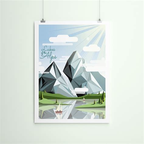 Lakes of the Alps on Behance