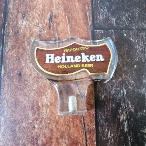 VINTAGE HEINEKEN BEER Tap Handle Large Shoe Lucite Brown Imported ...