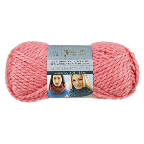 Size 6 Super Bulky Wool Blend Yarn - 90 Yard (82.3 Meter) Skein - Wool & Acrylic Blend in Many ...