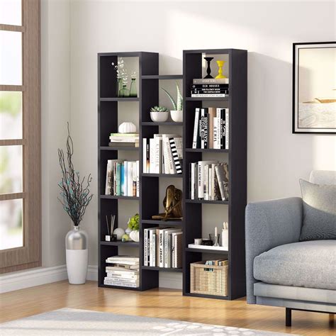 Tribesigns Modern Bookcase, 5-Shelf Storage Organizer Bookshelf with 14 ...