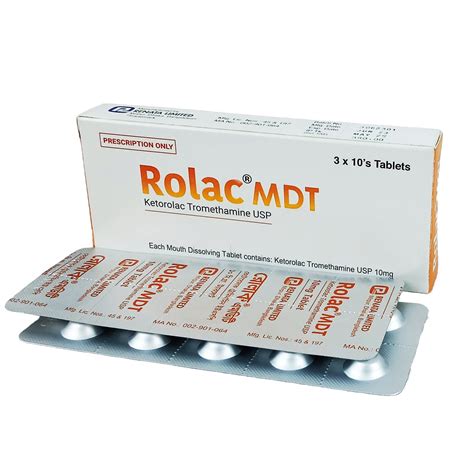 Rolac MDT 10mg Tablet - Arogga Online Pharmacy