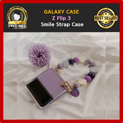 Samsung Galaxy Z Flip 2 Flip 3 Case / Clear Case + Smile Bead Handy ...