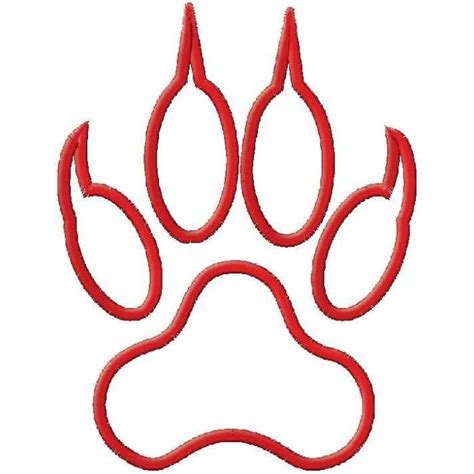 Tiger Paw Print Clip Art Border | Tiger paw print, Tiger paw, Paw print ...