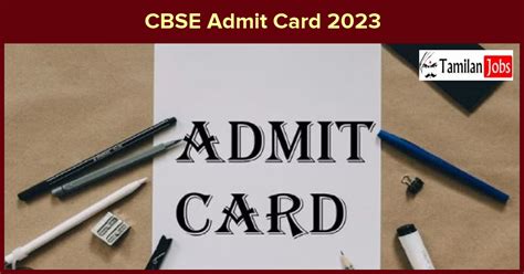 CBSE Admit Card 2023 Released Check Class 10, 12 Exam Date Here