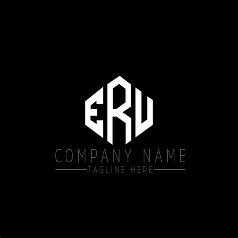 ERU letter logo design with polygon shape. ERU polygon and cube shape logo design. ERU hexagon ...