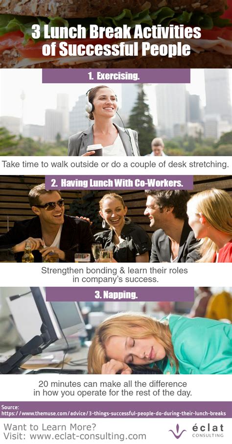 Spend some time to learn: 3 Lunch Break Activities of Successful People. | Successful people ...