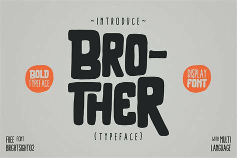 Brother Font - YouWorkForThem | Typeface font, Typography fonts, Typeface