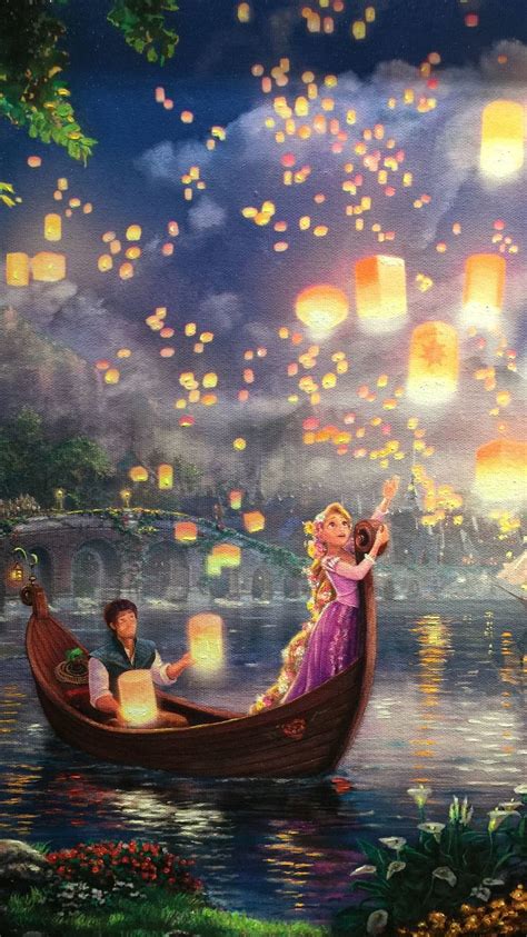 Tangled Wallpapers Boat Scene