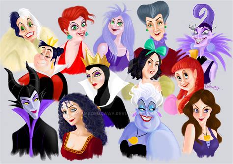 Disney Villains Portrait by AmadeuxWay on DeviantArt