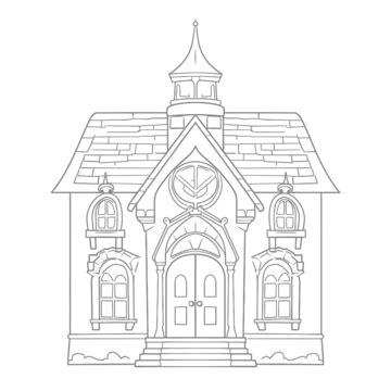 Gothic Coloring Page PNG Transparent Images Free Download | Vector Files | Pngtree