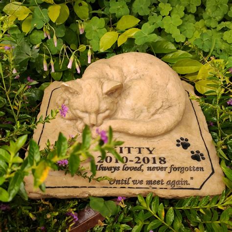 Pet Memorial Stones Personalized Name Date Cat Memorial Stones ...