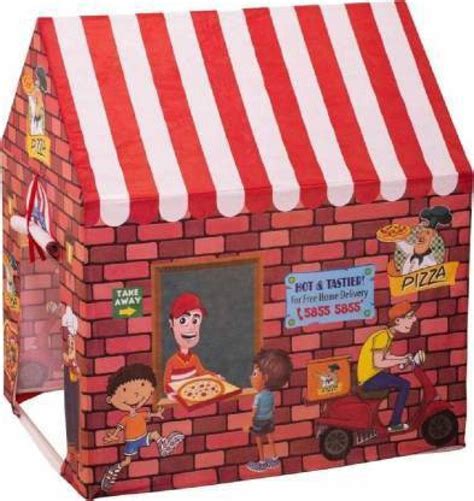 NISWA My Pizza Shop Theme Printed Playing Hut Tent House for Kids in Indoor Or Outdoor Playing ...