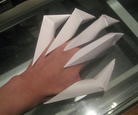 origami claws ~ easy origami instructions for kids crafts