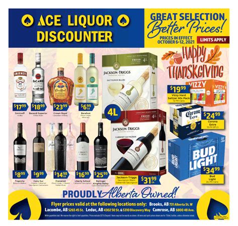 Lacombe / Camrose In Store Specials! – Ace Liquor