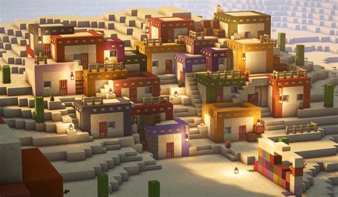 It's been a while but I'm back ( building desert village ) : Minecraft