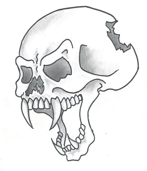 skull Art Drawing Sketches Awesome - Max Pendergraft