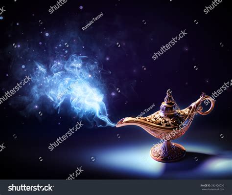 Lamp Wishes Magic Smoke Coming Out Stock Photo 382426030 | Shutterstock