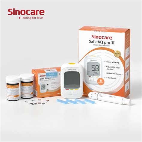 Sinocare Test Strips Diabetic Quick Check Blood Glucose Meter - China ...