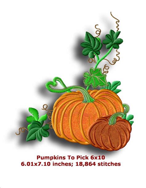 Pumpkin Patch Collection | Machine Embroidery Designs By Sew Swell