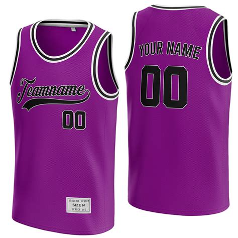 Custom Purple Basketball Jersey - Jersey One