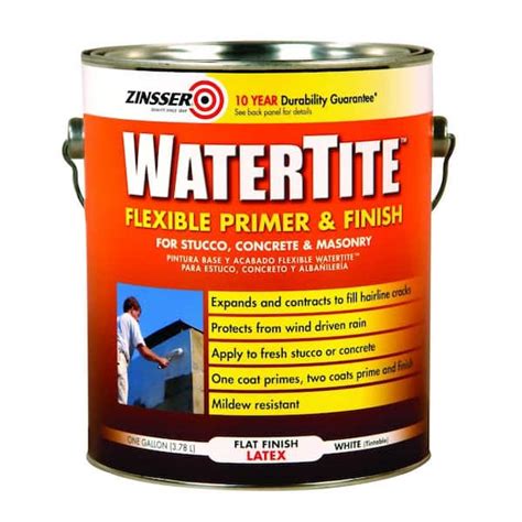 Zinsser 1 gal. Watertite Flexible Primer and Finish Paint (2-Pack) 5061 - The Home Depot