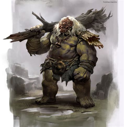 ArtStation - Bali Ogre, Thomas Mahon | Ogre, Fantasy monster, Creature ...