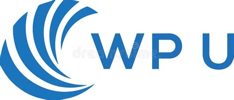 WPU Letter Logo Design on White Background. WPU Creative Circle Letter ...